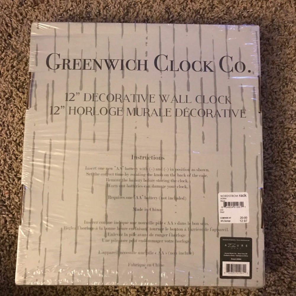 Marble clock - Picture 3 of 4